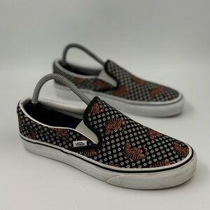 Vans tiger and flower print slip on men’s size 8